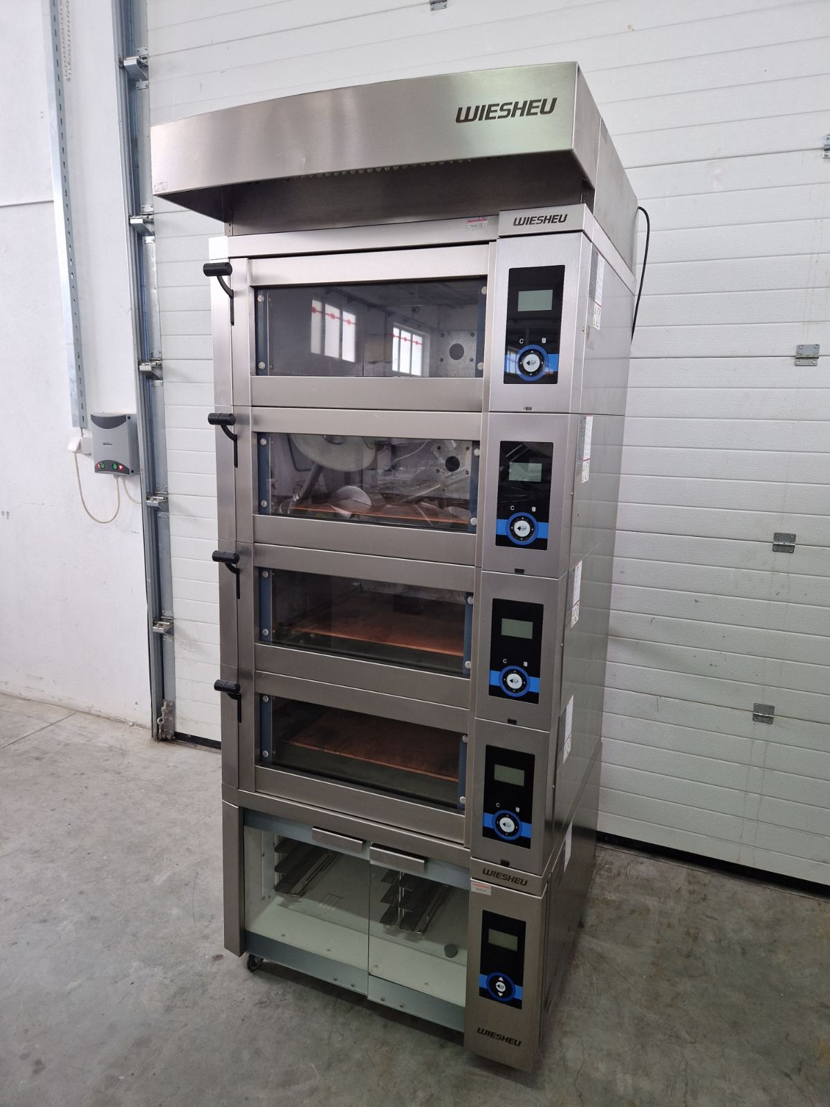 Wiesheu - Baking oven with 4 levels, hood and fermentation chamber Ebo 64-M-Backofen
